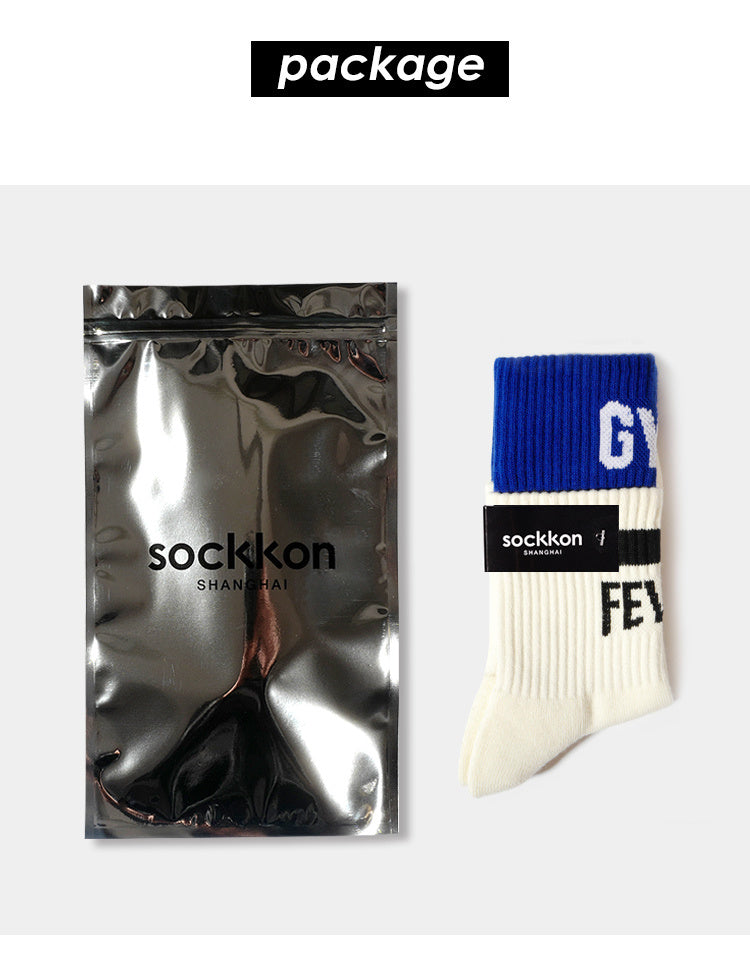 Sports cotton socks GYM FEVER Pattern