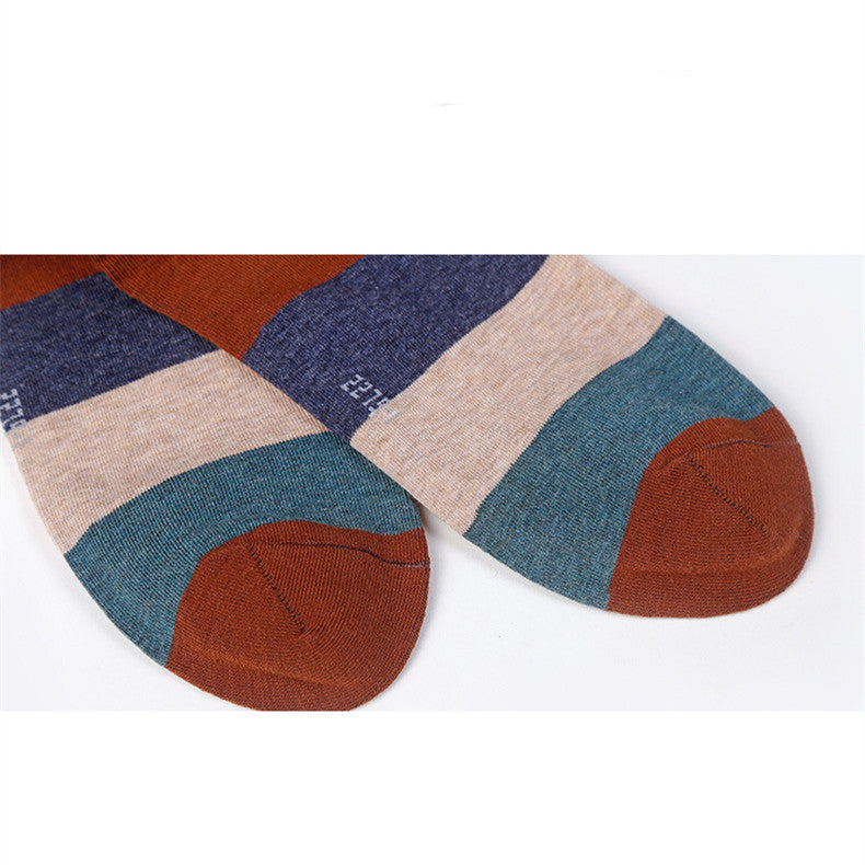 Casual Cotton Socks 5 pcs. STRIPE Pattern