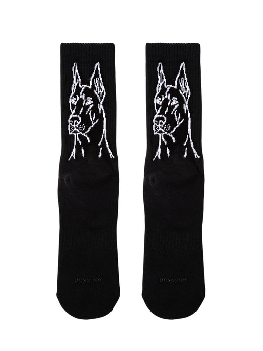 Sport Cotton Socks DOG Pattern